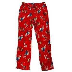Old Navy Holiday Reindeer Pajama Flannel Pants Medium Ski Sweater Buffalo Herd